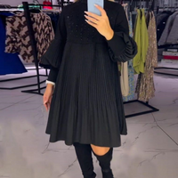Ashlyann | Elegant Midi Dress - Black