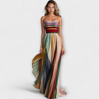 Marigold™ | Bold & Flowing Women Strapless Dress - XS