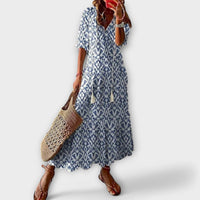 Savannah | Elegant Women Maxi Dress - Sky Blue