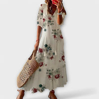 Savannah | Elegant Women Maxi Dress - White