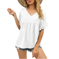 ARDELLA™ - Easygoing Casual Loose Fit Top - White